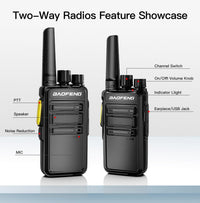 Baofeng V12D GMSK Encrypted Digital Walkie Talkie (Pair) | HD Audio Two-Way Radio