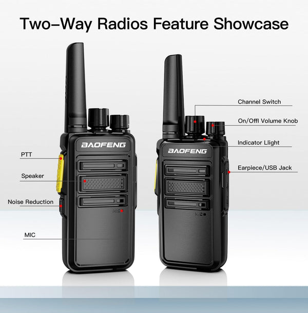 Baofeng V12D GMSK Encrypted Digital Walkie Talkie (Pair) | HD Audio Two-Way Radio