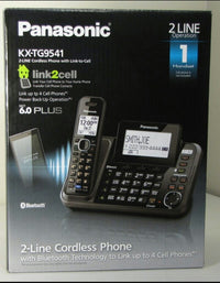 Panasonic KX-TG9541B Link2Cell Bluetooth 2-Line Cordless Phone