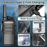 Baofeng V12D GMSK Encrypted Digital Walkie Talkie (Pair) | HD Audio Two-Way Radio