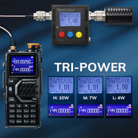 Baofeng K5 Plus 10W Tri-Band Walkie Talkie | Long Range Handheld Radio