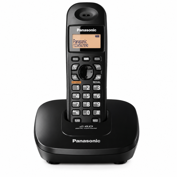 Panasonic KX-TG3611BX 2.4GHz Cordless Phone with LCD Display – Black