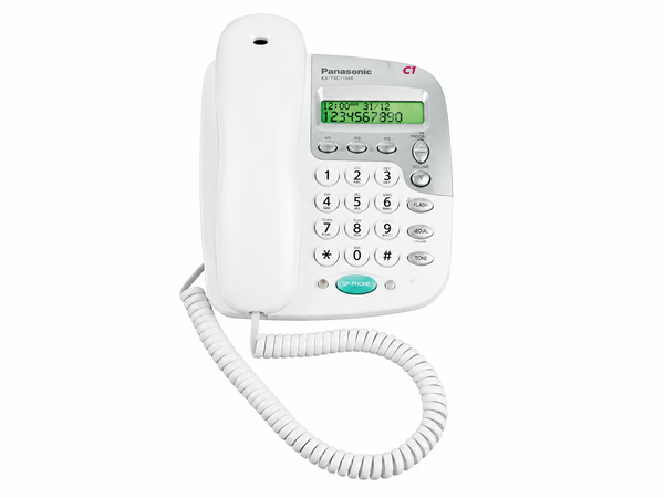 BT Decor 1200 Corded Phone with Caller ID – Chalk White | Speakerphone, 50 Contacts & Wall Mountable