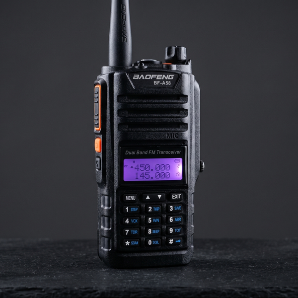 Baofeng BF-A58 IP67 Waterproof Walkie Talkie – Rugged Dual Band Two-Way Radio